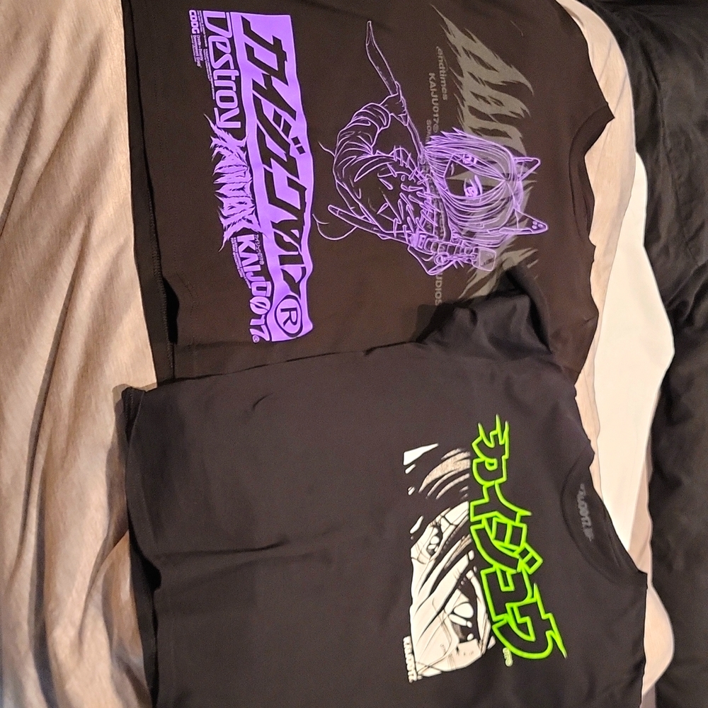 2x Kaiju017 Anime T Shirts Size Large